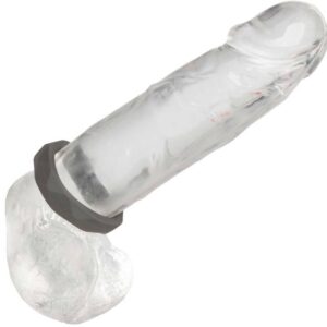 Calexotics-Anello Prismatico Alpha Prolong Grigio-Silicone, impermeabile · Anelli & Guaine per pene