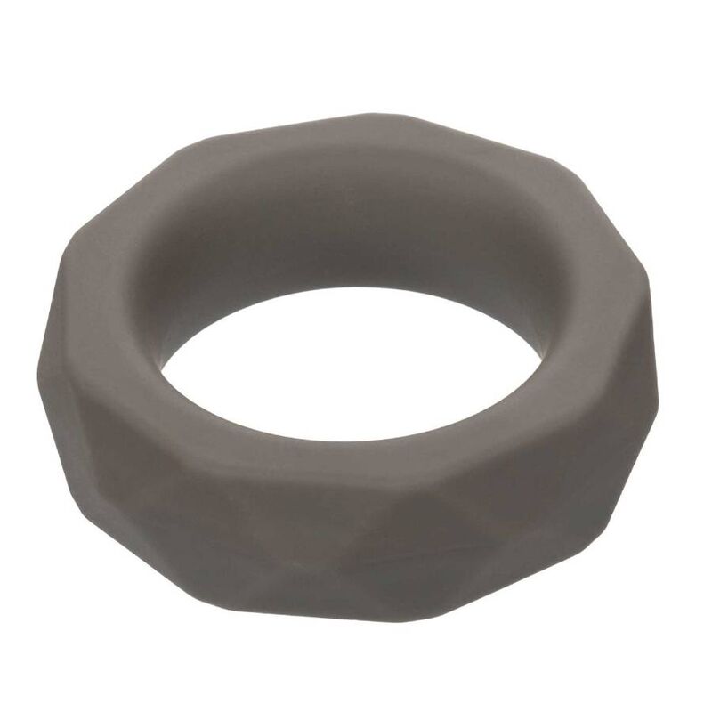 Calexotics-Anello Prismatico Alpha Prolong Grigio-Silicone, impermeabile · Anelli & Guaine per pene (immagine 4)