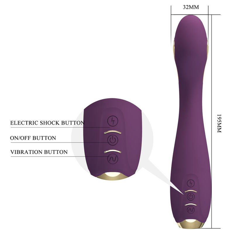 App Series-Hector Electroshock Vibratore con Control App — PRETTY LOVE · Giocattoli per coppie (immagine 5)