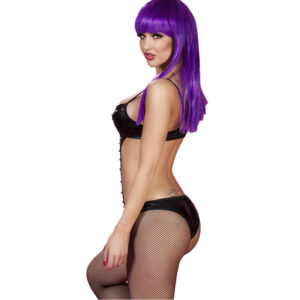 Chilirose-CR-3573 Corpo Nero, PVC · Lingerie sexy donna (imaginea 2)