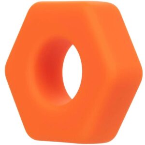 Calexotics-Alpha Prolong Anello Sexagon Arancione-Silicone · Anelli & Guaine per pene (imaginea 3)