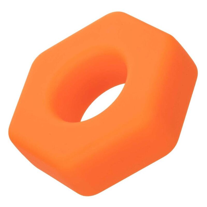 Calexotics-Alpha Prolong Anello Sexagon Arancione-Silicone 2 Calexotics-Alpha Prolong Anello Sexagon Arancione-Silicone · Anelli & Guaine per pene (imaginea 2)