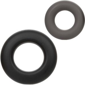 Calexotics-Alpha Prolong Set di 2 Anelli Grigio-Silicone, Impermeabile · Anelli & Guaine per pene (immagine 8)
