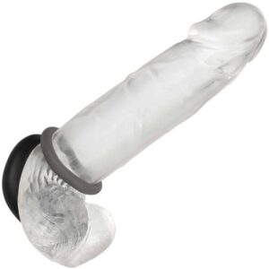 Calexotics-Alpha Prolong Set di 2 Anelli Grigio-Silicone, Impermeabile