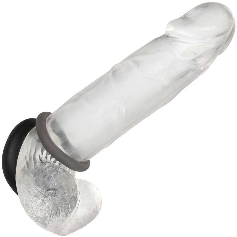 Calexotics-Alpha Prolong Set di 2 Anelli Grigio-Silicone, Impermeabile