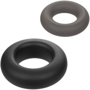 Calexotics-Alpha Prolong Set di 2 Anelli Grigio-Silicone, Impermeabile · Anelli & Guaine per pene (immagine 4)