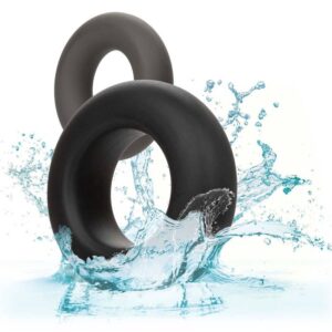 Calexotics-Alpha Prolong Set di 2 Anelli Grigio-Silicone, Impermeabile · Anelli & Guaine per pene (immagine 3)