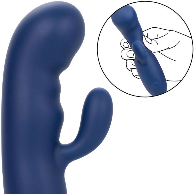 Calexotics-Cashmere Seta Duo Blu-Silicone, 10 velocità · Vibratori (immagine 10)