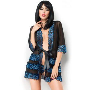 Chilirose-CR-3837 Appendiabiti Blu & Nero · Lingerie sexy donna
