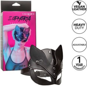 Calexotics-Euphoria Maschera di Gatto-Pelle Ecologica · Bondage & Manette (immagine 7)