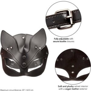 Calexotics-Euphoria Maschera di Gatto-Pelle Ecologica · Bondage & Manette (immagine 3)