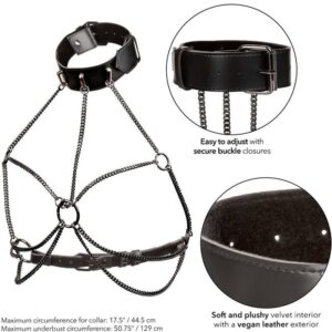 Calexotics-Imbracatura con collana e catene Euphoria Plus Size · Accessori BDSM