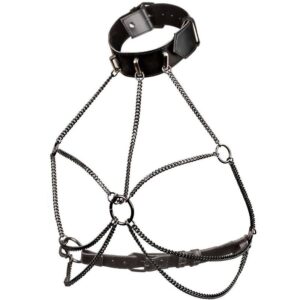 Calexotics-Imbracatura con collana e catene Euphoria Plus Size · Accessori BDSM (immagine 3)