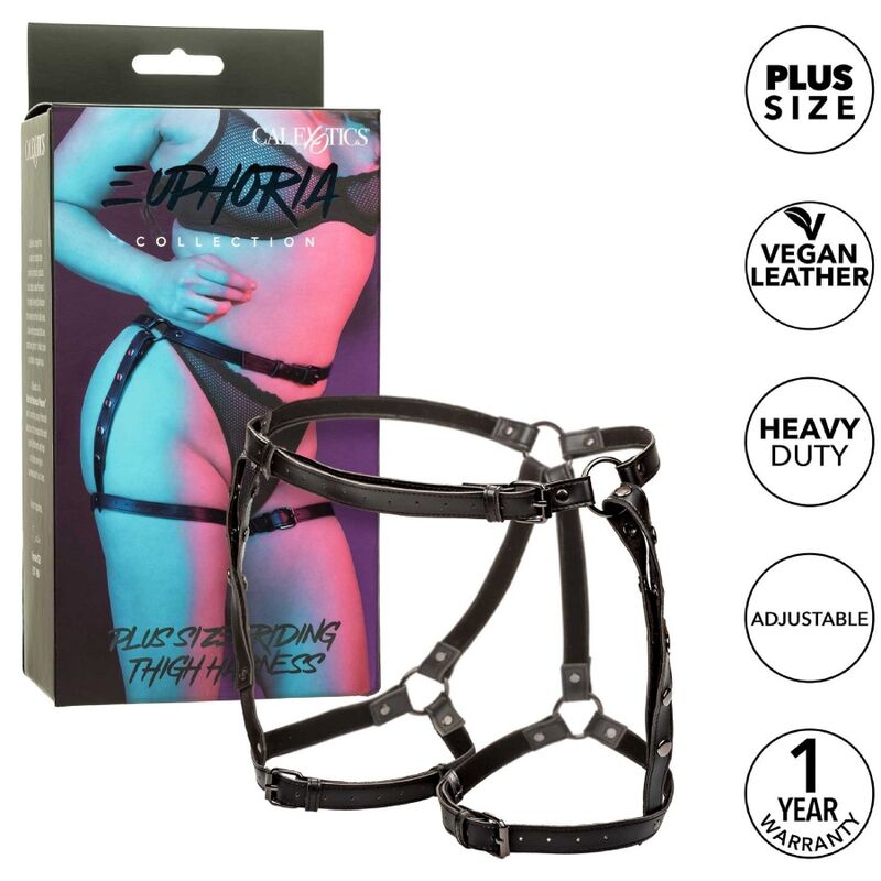 Calexotics-Euphoria Imbracatura per coscia più dimensioni pelle vegana · Accessori BDSM (imaginea 5)