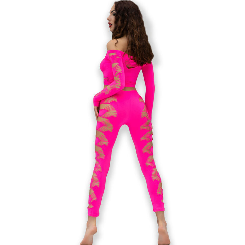 Chilirose Sets-CR-4632 Top e collant Fucsia S/L 2 Chilirose Sets-CR-4632 Top e collant Fucsia S/L · Lingerie sexy donna (immagine 2)