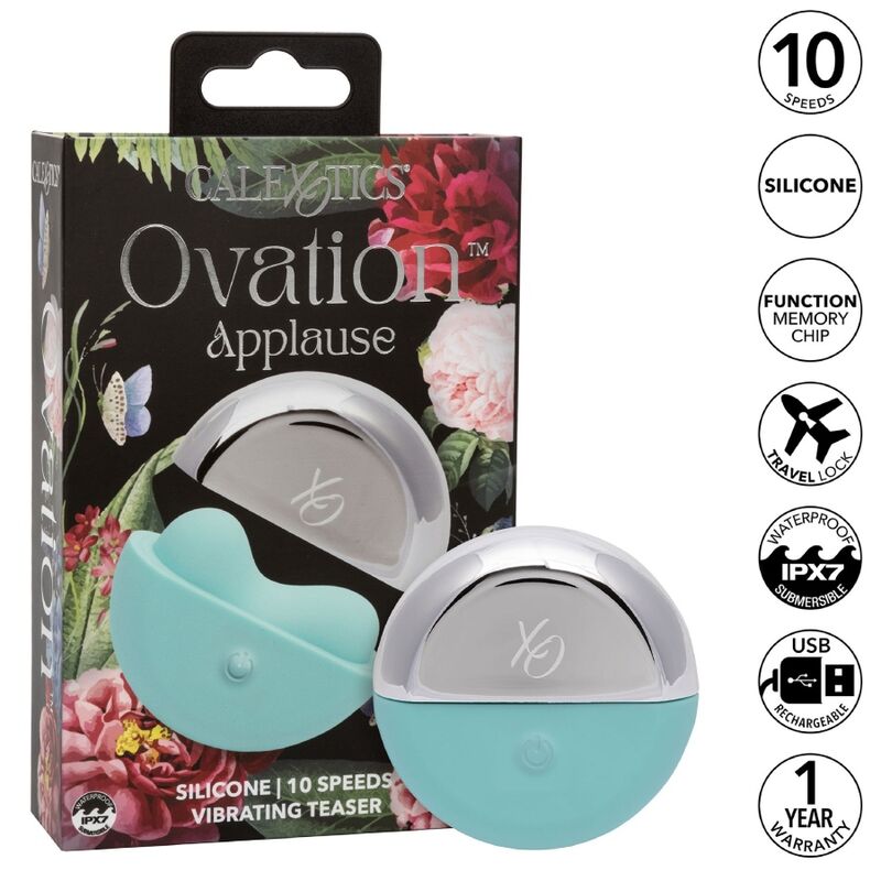 Calexotics-Ovation Applause Stimolatore Aqua Green-Silicone, 10 3 Calexotics-Ovation Applause Stimolatore Aqua Green-Silicone, 10 · Vibratori (imaginea 3)