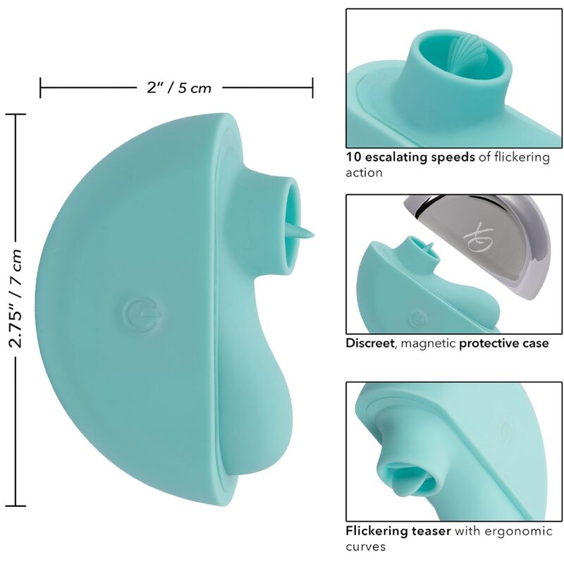 Calexotics-Ovation Rave Stimolatore Aqua Green-Silicone, 10 velocità 2 Calexotics-Ovation Rave Stimolatore Aqua Green-Silicone, 10 velocità · Vibratori (imaginea 2)