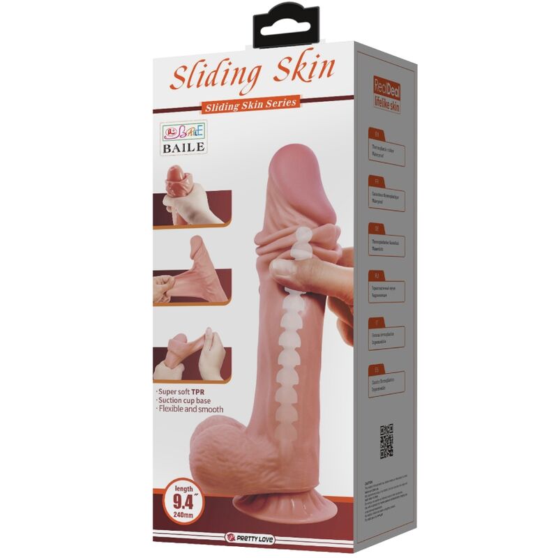 Dildos-Sliding Skin Series Dildo Realistico con Ventosa, Marrone, 24 2 Dildos-Sliding Skin Series Dildo Realistico con Ventosa, Marrone, 24 — PRETTY LOVE · Dildo & Stimolatori (imaginea 2)