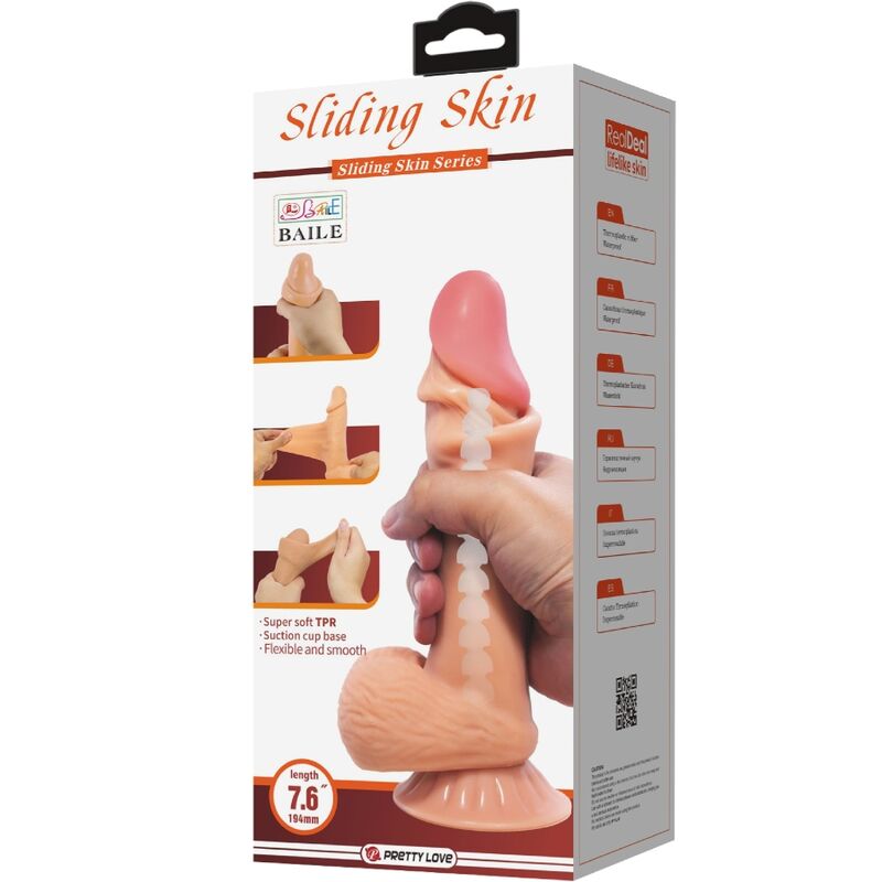 Dildos-Sliding Skin Series Dildo Realistico con Ventosa 19.4 cm-TPR 7 Dildos-Sliding Skin Series Dildo Realistico con Ventosa 19.4 cm-TPR — PRETTY LOVE · Dildo & Stimolatori (imaginea 7)