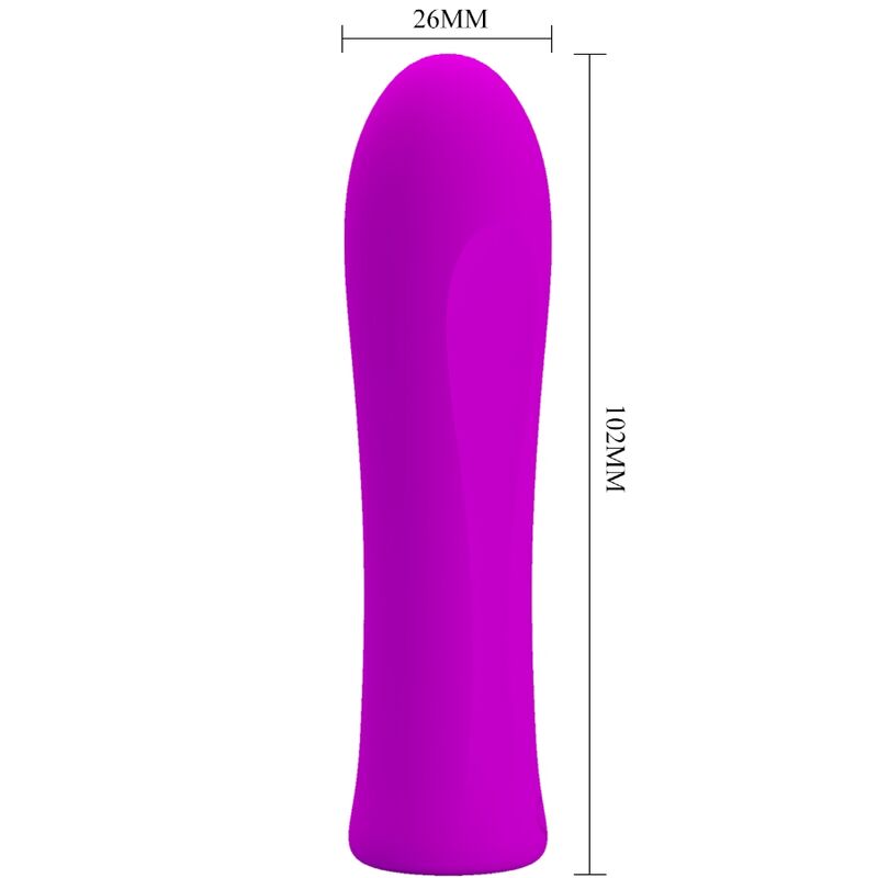 Fun Toys-Alfreda Super Power Vibrator Violet-Silicone, 12 velocità — PRETTY LOVE · Vibratori (imaginea 4)
