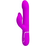 High Tech-Rabbit Vibrator Perle Viola-Silicio, 7 velocità, USB — PRETTY LOVE · Vibratori