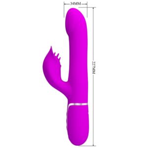 High Tech-Rabbit Vibratore Perle Viola-Silicio, 7 velocità, USB — PRETTY LOVE · Vibratori (immagine 7)