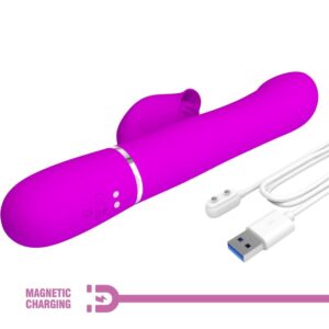 High Tech-Rabbit Vibratore Perle Viola-Silicio, 7 velocità, USB — PRETTY LOVE · Vibratori (immagine 9)