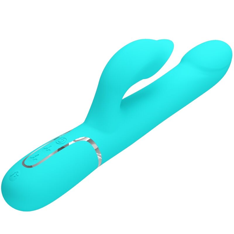 High Tech-Rabbit Vibrator Pearls Aqua Green-Silicone, 7 velocità, USB 3 High Tech-Rabbit Vibrator Pearls Aqua Green-Silicone, 7 velocità, USB — PRETTY LOVE · Vibratori (imaginea 3)