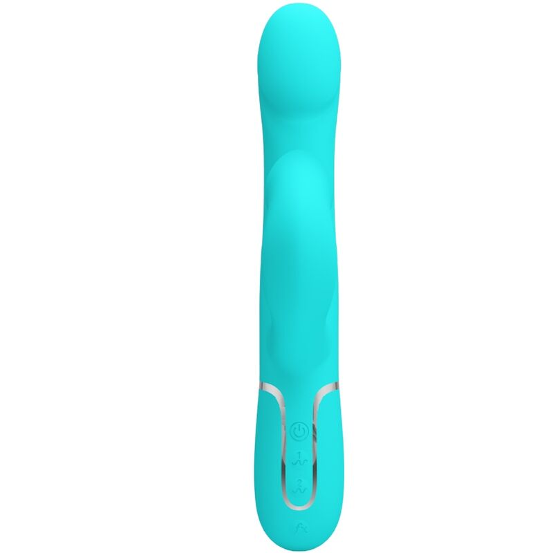 High Tech-Rabbit Vibrator Pearls Aqua Green-Silicone, 7 velocità, USB 2 High Tech-Rabbit Vibrator Pearls Aqua Green-Silicone, 7 velocità, USB — PRETTY LOVE · Vibratori (imaginea 2)
