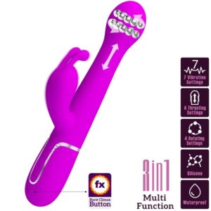 High Tech-Dejon Rabbit Vibratore 3 in 1 Multifunzione — PRETTY LOVE · Vibratori (immagine 3)