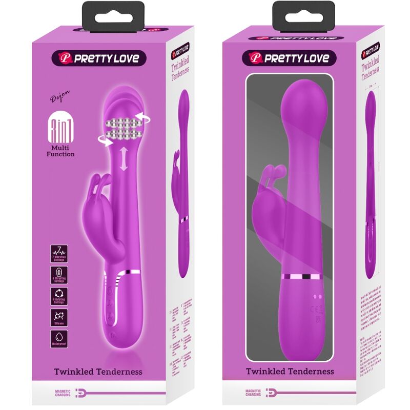 High Tech-Dejon Rabbit Vibratore 3 in 1 Multifunzione — PRETTY LOVE · Vibratori (immagine 2)