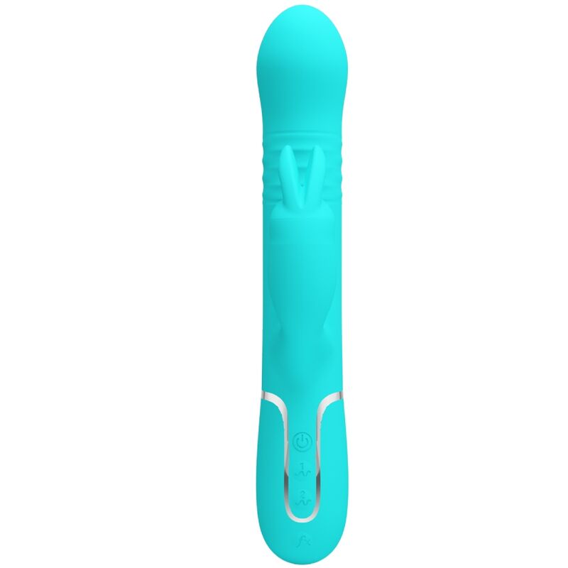 High Tech-Coda Rabbit Vibrator Pearls Aqua Green-Silicone, 3 2 High Tech-Coda Rabbit Vibrator Pearls Aqua Green-Silicone, 3 — PRETTY LOVE · Vibratori (imaginea 2)