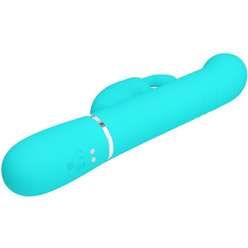 High Tech-Coda Rabbit Vibrator Pearls Aqua Green-Silicone, 3 — PRETTY LOVE · Vibratori (imaginea 5)
