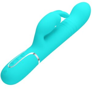 High Tech-Coda Rabbit Vibrator Pearls Aqua Green-Silicone, 3 — PRETTY LOVE · Vibratori (imaginea 4)