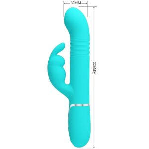 High Tech-Coda Rabbit Vibrator Pearls Aqua Green-Silicone, 3 — PRETTY LOVE · Vibratori (imaginea 7)