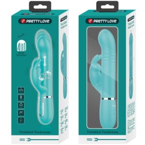High Tech-Coda Rabbit Vibrator Pearls Aqua Green-Silicone, 3 — PRETTY LOVE · Vibratori (imaginea 10)