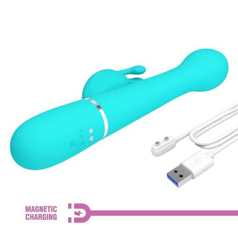 High Tech-Dejon Rabbit Vibrator 3 in 1 Multifunzione Aqua 3 High Tech-Dejon Rabbit Vibrator 3 in 1 Multifunzione Aqua — PRETTY LOVE · Vibratori (imaginea 3)