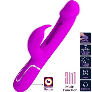 High Tech-Kampas Rabbit 3 in 1 Vibratore Multifunzione — PRETTY LOVE · Vibratori (immagine 9)