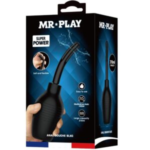 Mr Play-Irrigatore anale Blkc Super Power Nero-ricaricabile, USB · Giocattoli anali (imaginea 3)