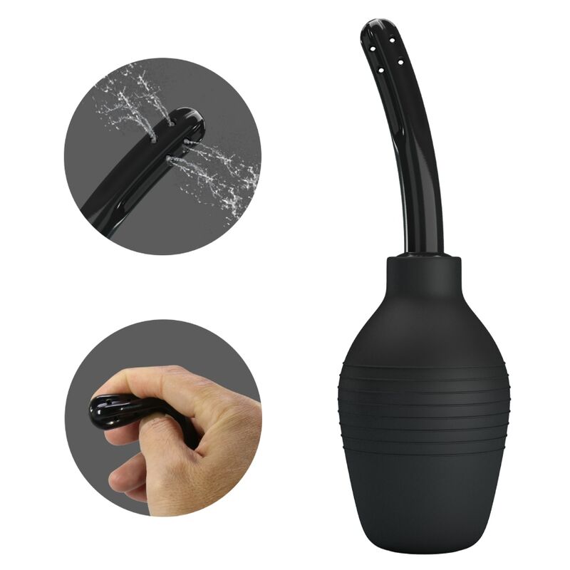 Mr Play-Irrigatore anale Blkc Super Power Nero-ricaricabile, USB 2 Mr Play-Irrigatore anale Blkc Super Power Nero-ricaricabile, USB · Giocattoli anali (imaginea 2)