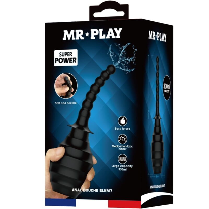 Mr Play-Irrigatore anale BLKM7 Super Power nero-ricaricabile, USB 3 Mr Play-Irrigatore anale BLKM7 Super Power nero-ricaricabile, USB · Giocattoli anali (imaginea 3)