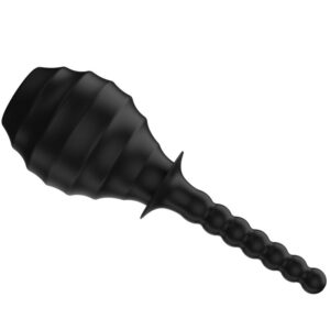 Mr Play-Irrigatore anale BLKM7 Super Power nero-ricaricabile, USB