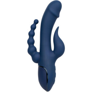 Calexotics-Vibratore Triplo Orgasmo Blu-Silicone, 10 velocità · Vibratori (immagine 7)