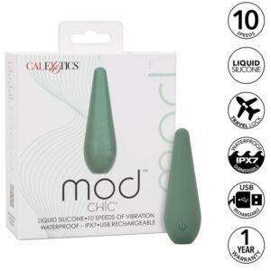 Calexotics-Mod Chic Stimulatore Verde-Silicone, 10 velocità · Vibratori (imaginea 9)