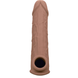 Calexotics-Prestazioni Maxx Extension Life-like 8 Marrone-Silicone · Anelli & Guaine per pene (imaginea 8)
