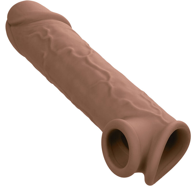 Calexotics-Prestazioni Maxx Extension Life-like 8 Marrone-Silicone · Anelli & Guaine per pene (imaginea 6)