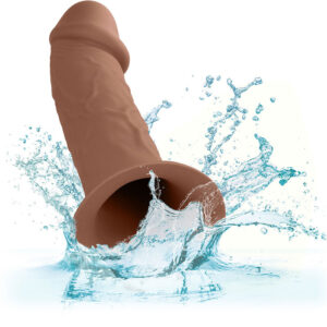 Calexotics-Performance Maxx Estensione Realistica con Imbracatura Pelle Marrone · Anelli & Guaine per pene (immagine 4)