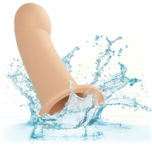Calexotics-Prestazioni Maxx Estensione con Imbracatura, Ten aperto-Silicone · Anelli & Guaine per pene (immagine 7)