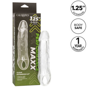 Calexotics-Prestazioni Maxx Clear Extension 5,5 Trasparente 18 Calexotics-Prestazioni Maxx Clear Extension 5,5 Trasparente · Anelli & Guaine per pene (immagine 9)