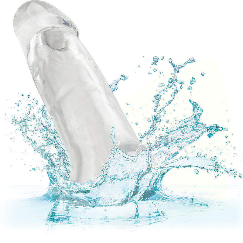 Calexotics-Prestazioni Maxx Clear Extension 5,5 Trasparente 3 Calexotics-Prestazioni Maxx Clear Extension 5,5 Trasparente · Anelli & Guaine per pene (immagine 3)